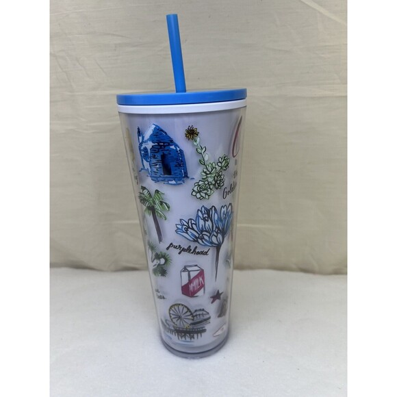 Starbucks CALIFORNIA State 2019 Venti Tumbler Cold Cup 24 OZ with Lid Straw NEW! - Picture 2 of 8
